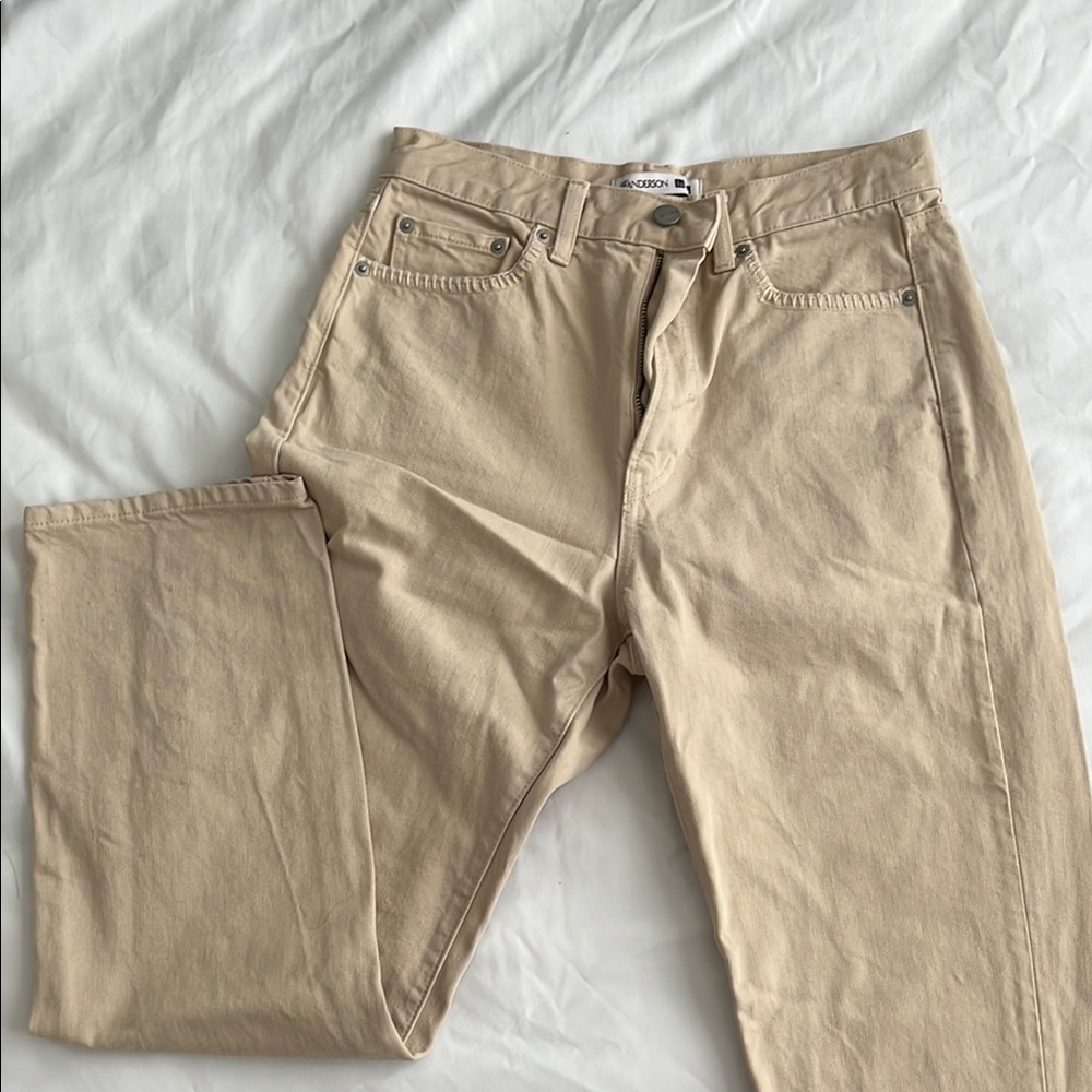 Uniqlo JW Anderson Beige Jeans